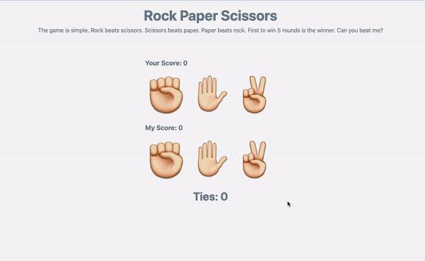 Rock Paper Scissors Game with UI